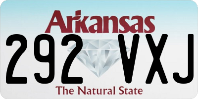 AR license plate 292VXJ