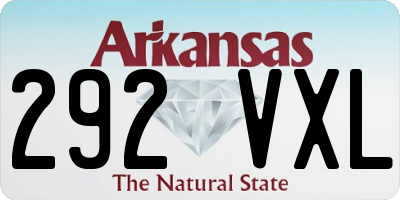AR license plate 292VXL