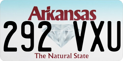 AR license plate 292VXU