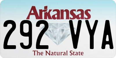 AR license plate 292VYA