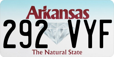 AR license plate 292VYF