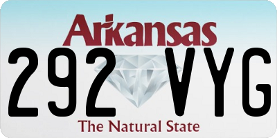 AR license plate 292VYG