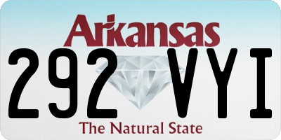 AR license plate 292VYI
