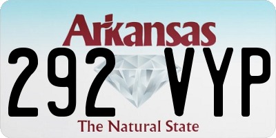AR license plate 292VYP