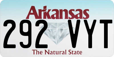 AR license plate 292VYT