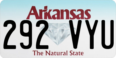 AR license plate 292VYU
