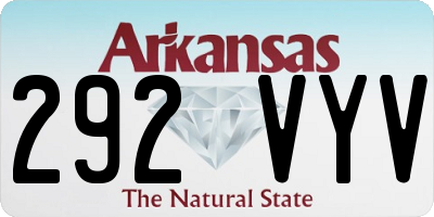 AR license plate 292VYV