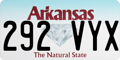 AR license plate 292VYX