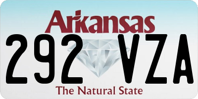 AR license plate 292VZA