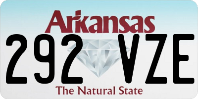 AR license plate 292VZE