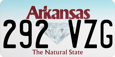 AR license plate 292VZG