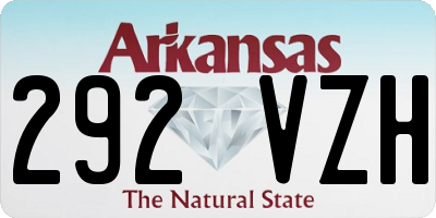 AR license plate 292VZH