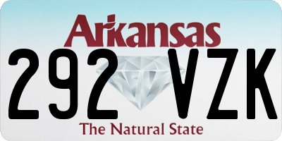 AR license plate 292VZK
