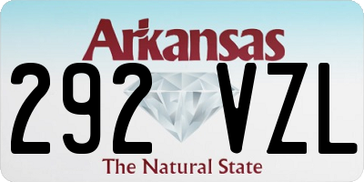 AR license plate 292VZL