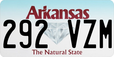 AR license plate 292VZM