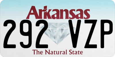AR license plate 292VZP