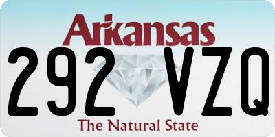 AR license plate 292VZQ