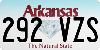 AR license plate 292VZS