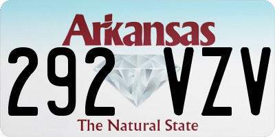 AR license plate 292VZV