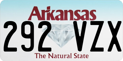 AR license plate 292VZX