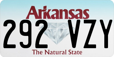 AR license plate 292VZY