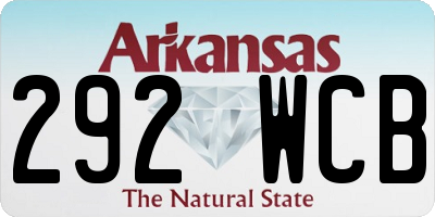 AR license plate 292WCB