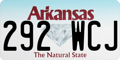 AR license plate 292WCJ