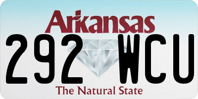 AR license plate 292WCU