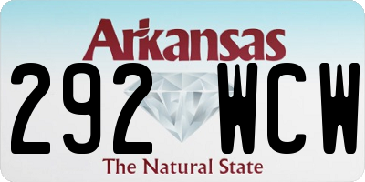 AR license plate 292WCW