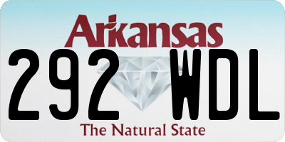 AR license plate 292WDL