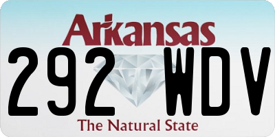 AR license plate 292WDV