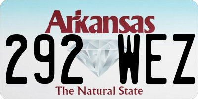 AR license plate 292WEZ
