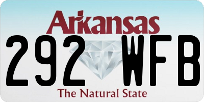 AR license plate 292WFB