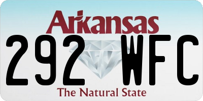 AR license plate 292WFC
