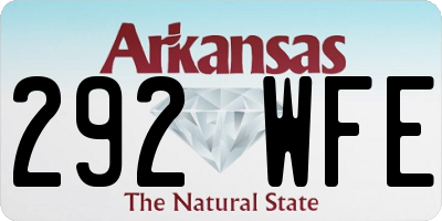 AR license plate 292WFE