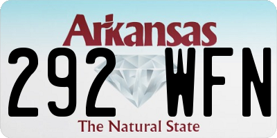 AR license plate 292WFN