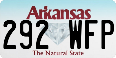 AR license plate 292WFP