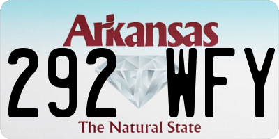 AR license plate 292WFY