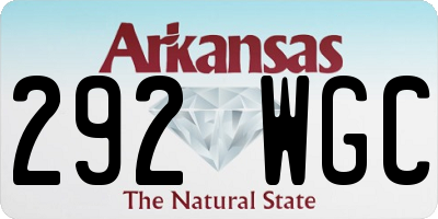 AR license plate 292WGC