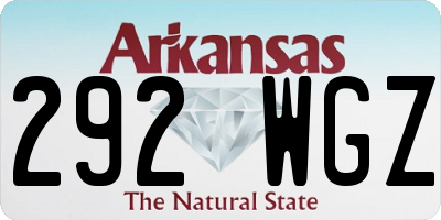 AR license plate 292WGZ