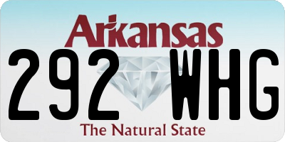 AR license plate 292WHG