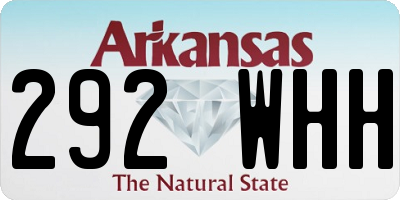 AR license plate 292WHH