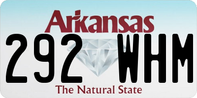 AR license plate 292WHM