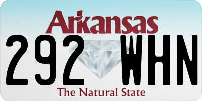 AR license plate 292WHN