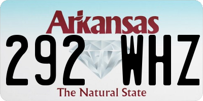 AR license plate 292WHZ