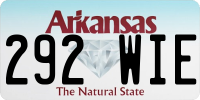 AR license plate 292WIE