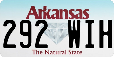 AR license plate 292WIH