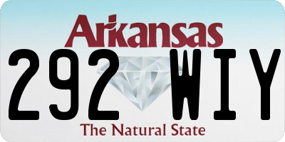 AR license plate 292WIY