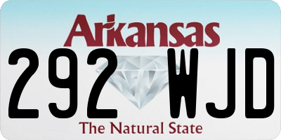 AR license plate 292WJD
