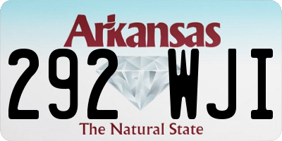 AR license plate 292WJI